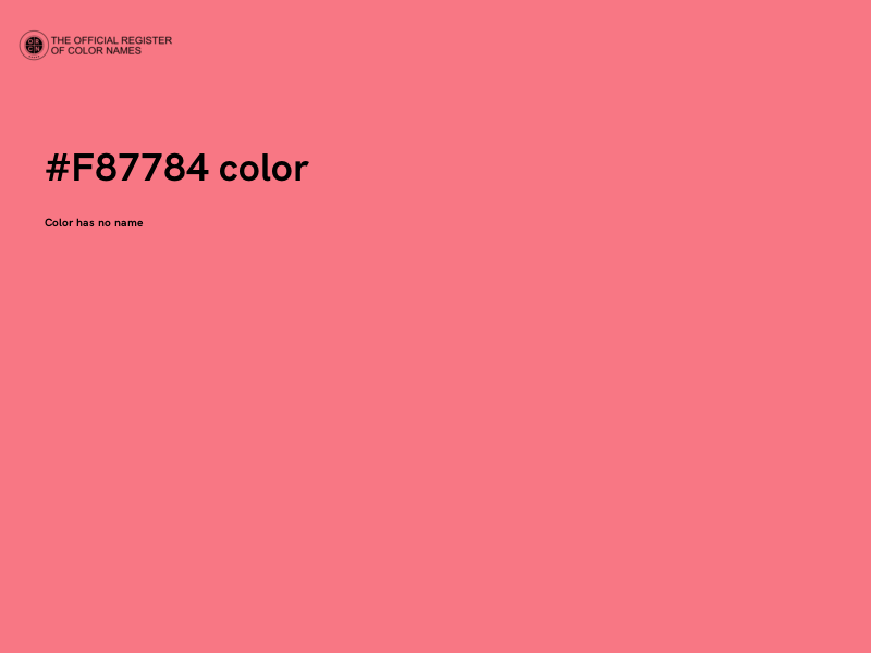 #F87784 color image