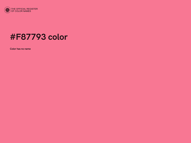 #F87793 color image