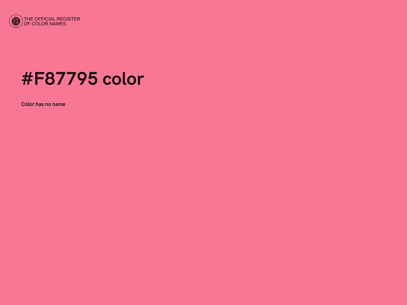 #F87795 color image