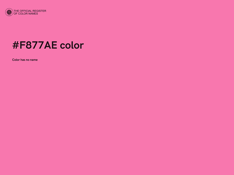 #F877AE color image