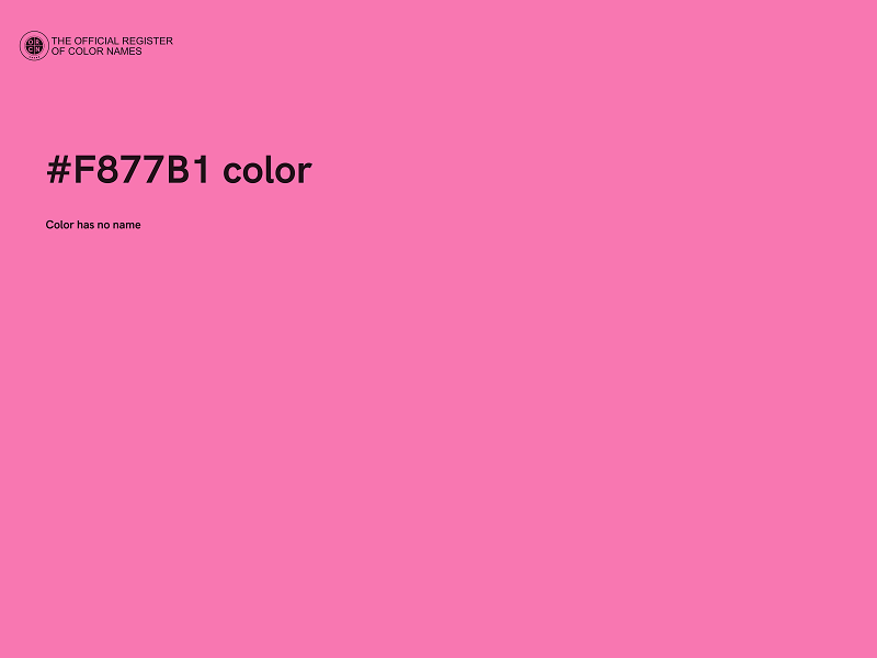 #F877B1 color image