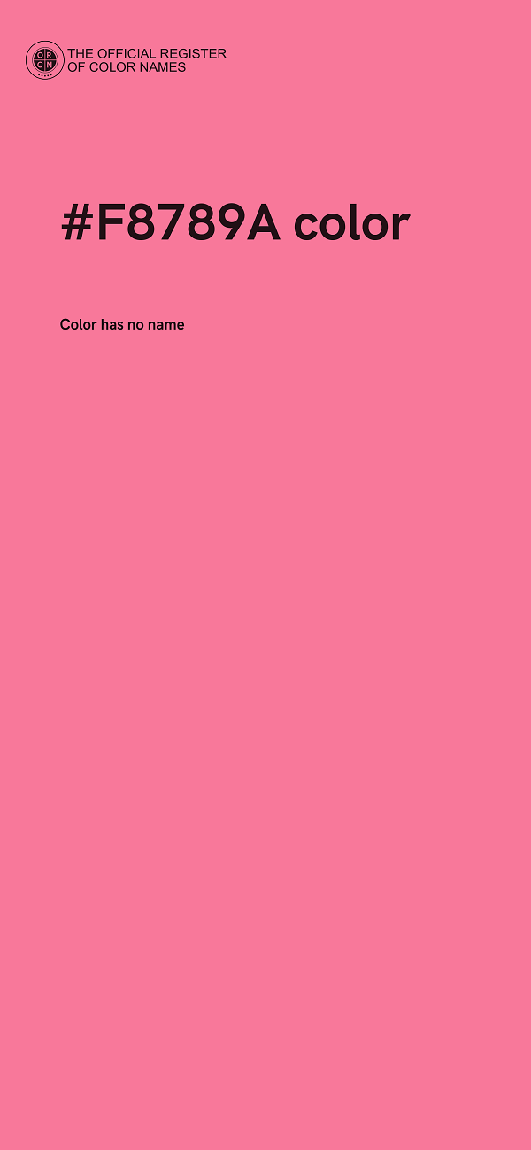 #F8789A color image