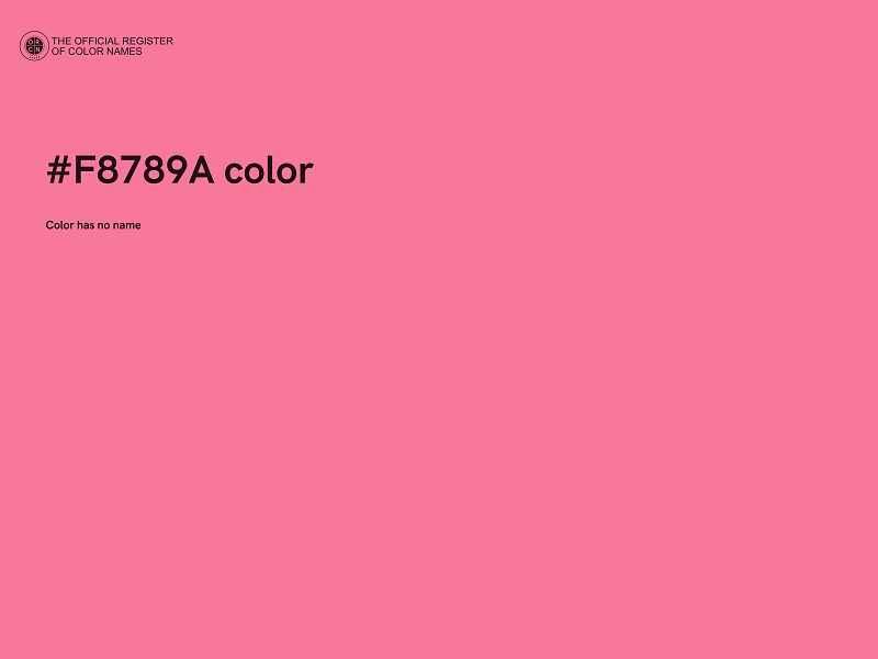 #F8789A color image