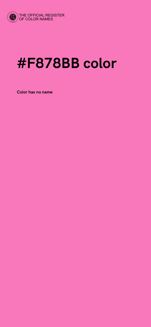 #F878BB color image