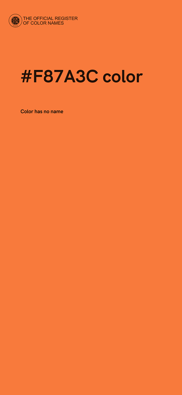 #F87A3C color image