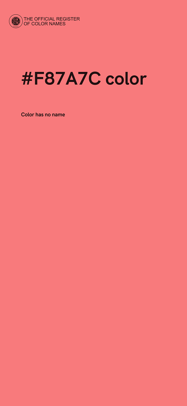 #F87A7C color image