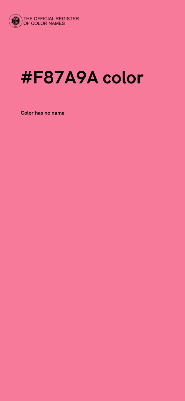 #F87A9A color image