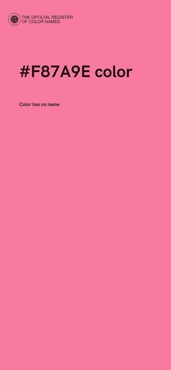 #F87A9E color image