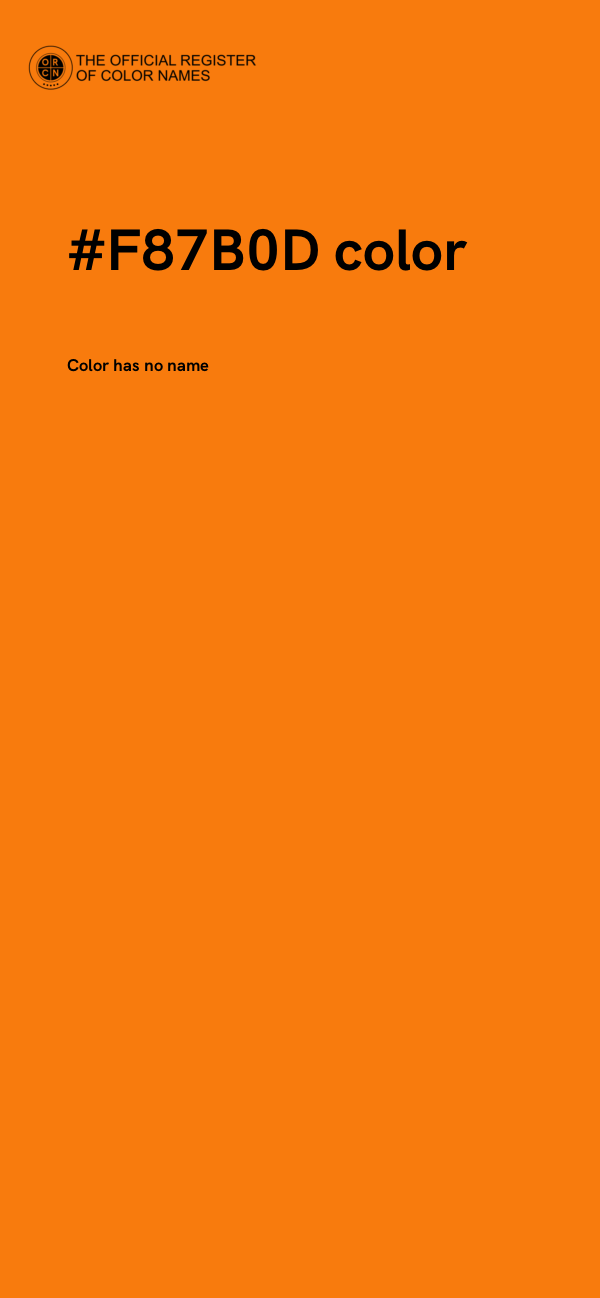 #F87B0D color image