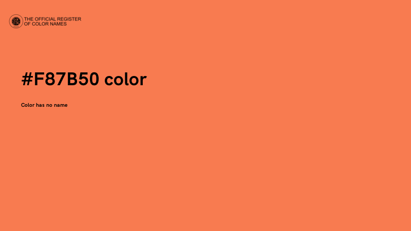 #F87B50 color image