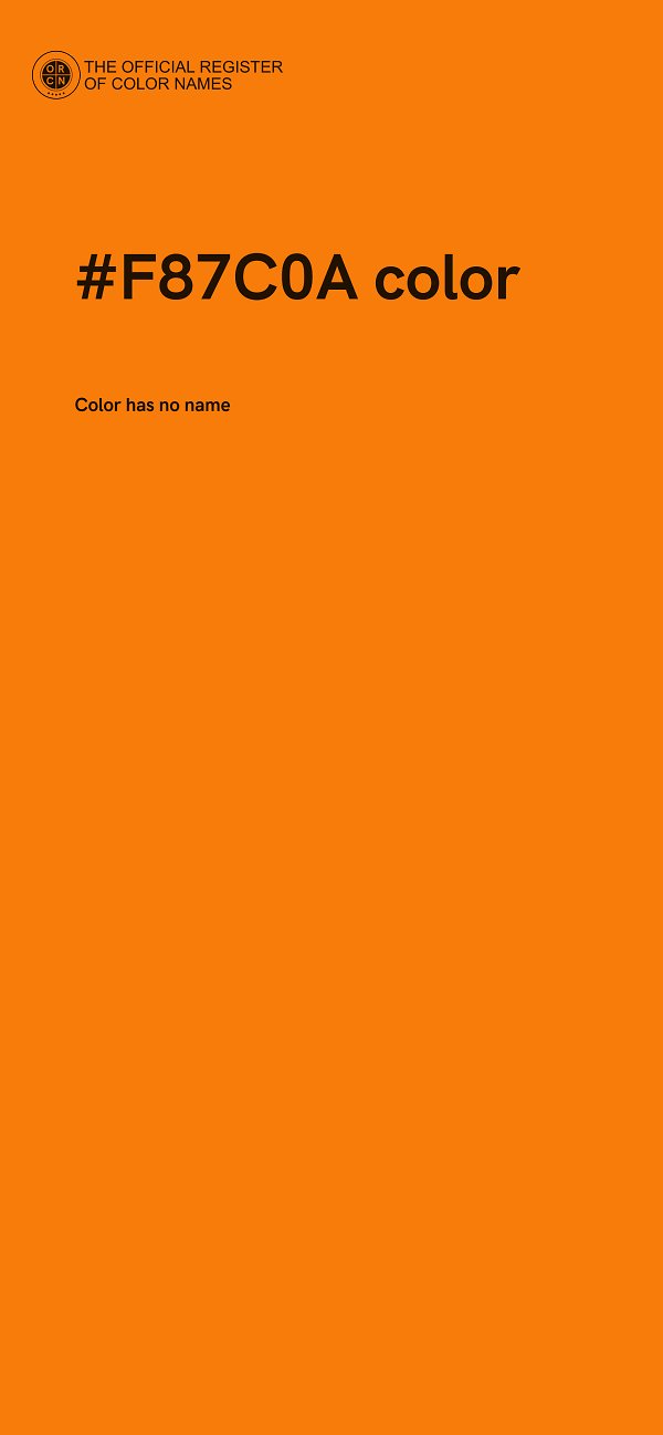 #F87C0A color image