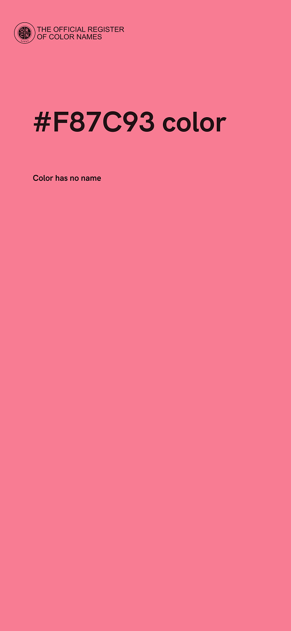 #F87C93 color image