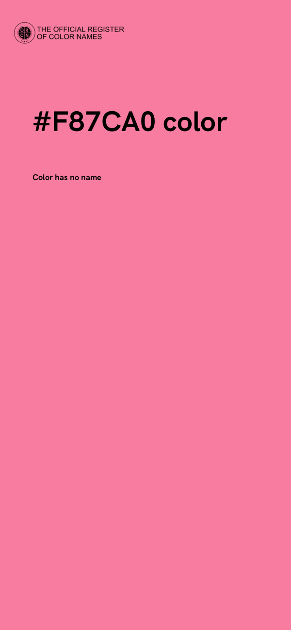 #F87CA0 color image