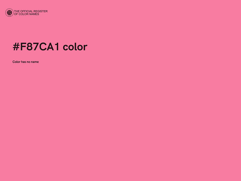 #F87CA1 color image