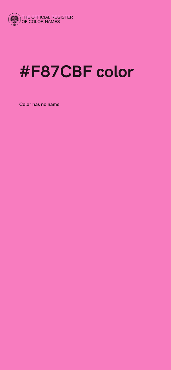 #F87CBF color image