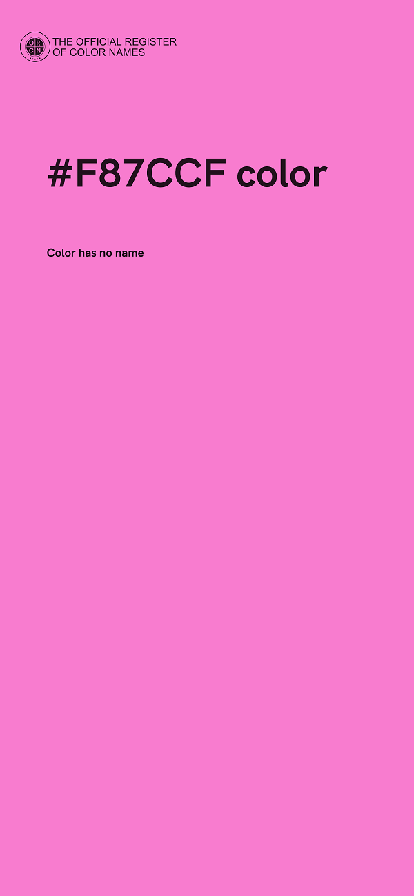 #F87CCF color image