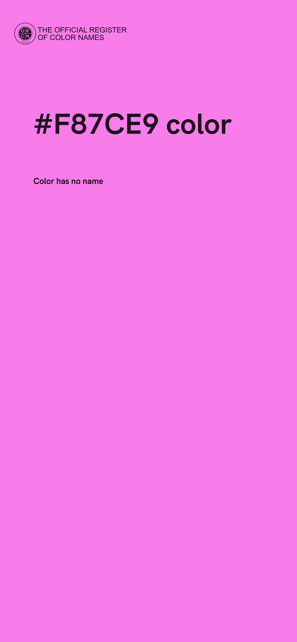 #F87CE9 color image