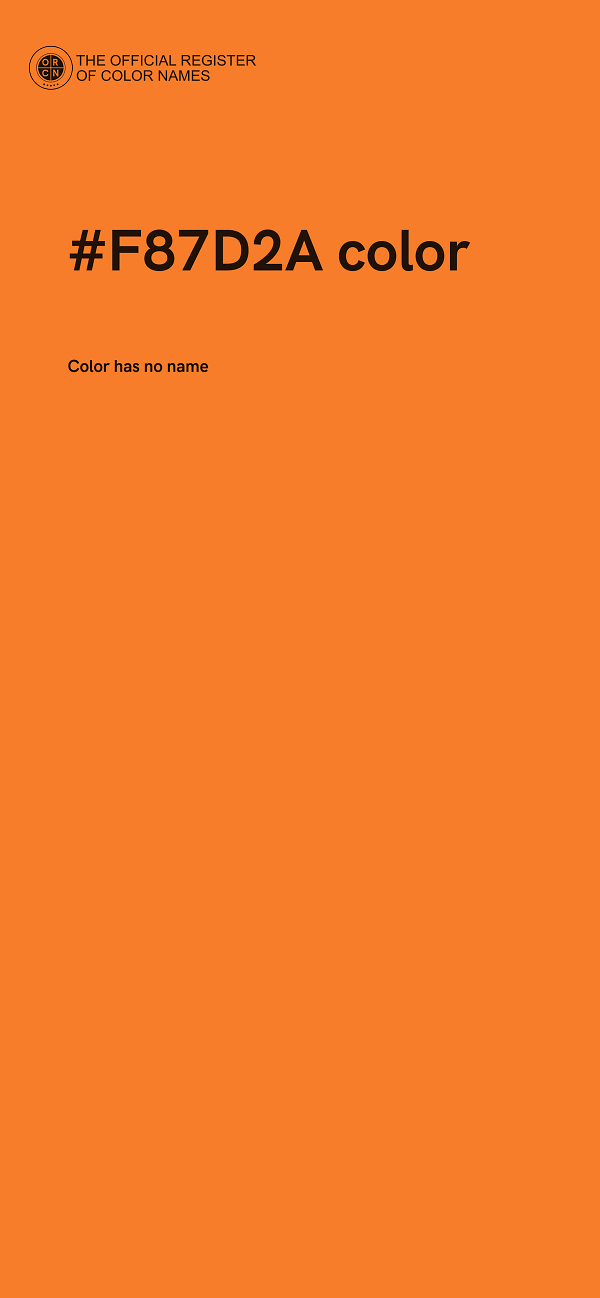 #F87D2A color image