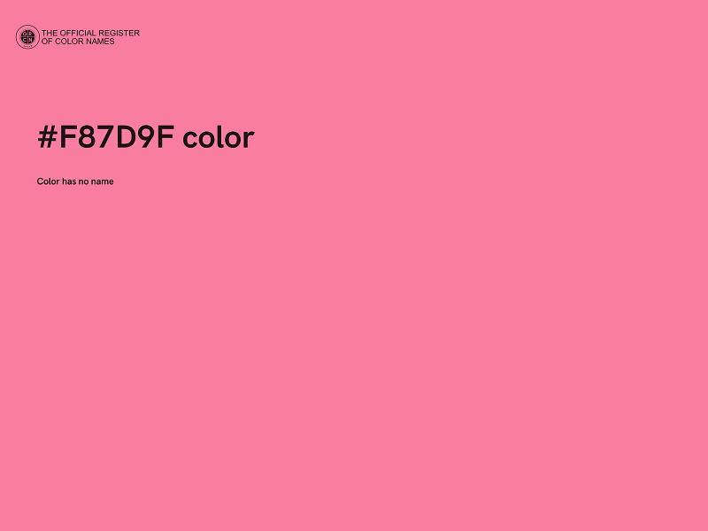 #F87D9F color image