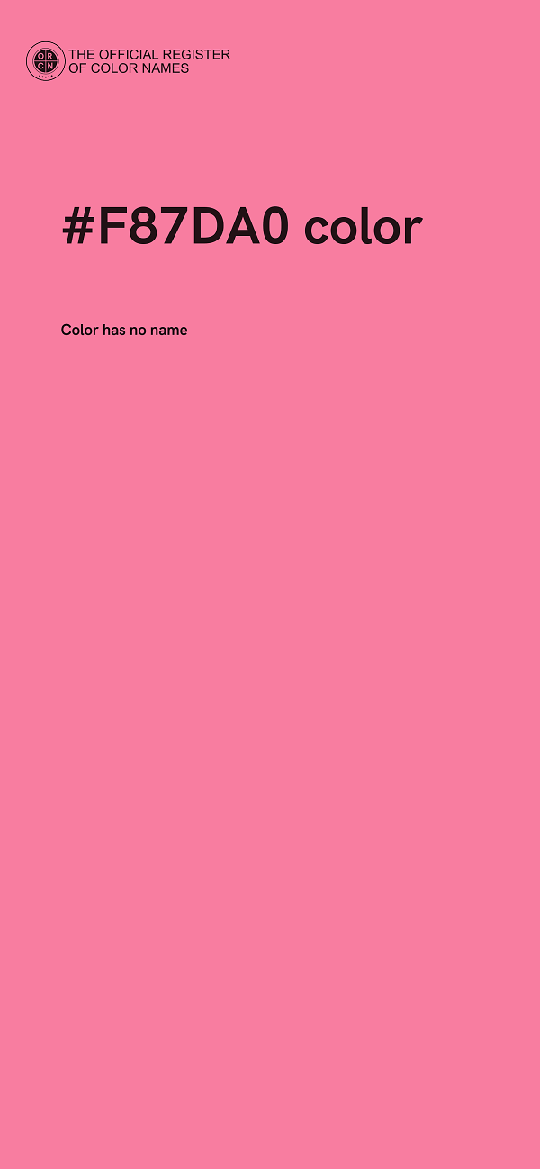#F87DA0 color image