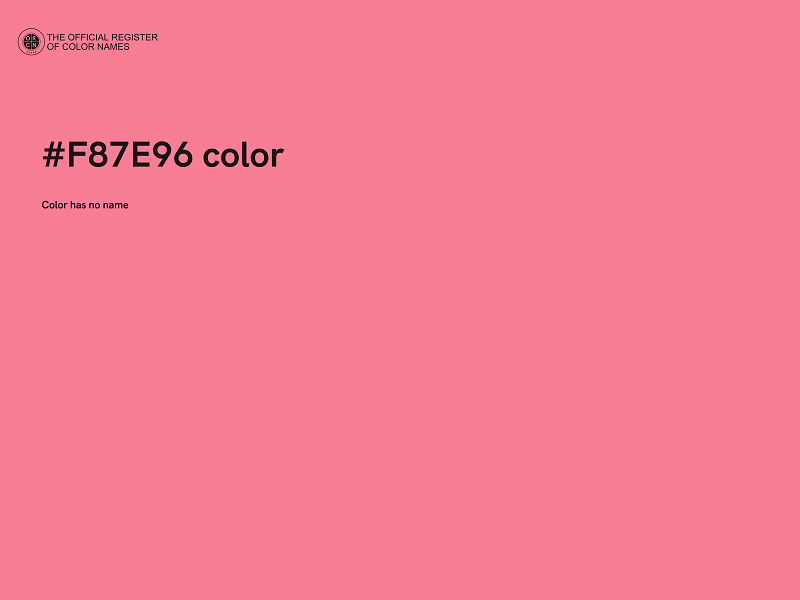 #F87E96 color image