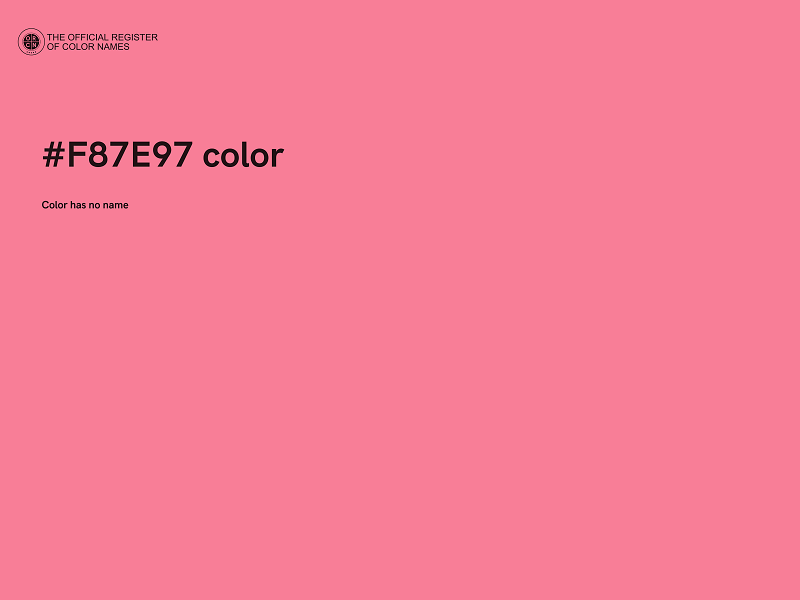 #F87E97 color image