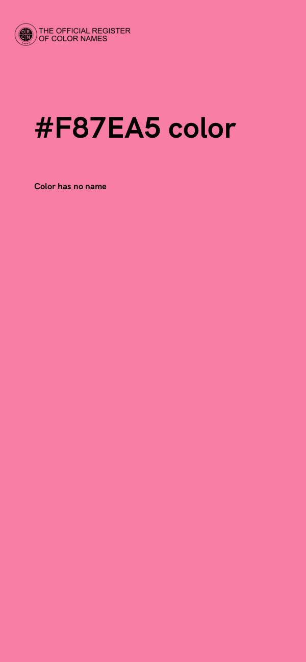 #F87EA5 color image