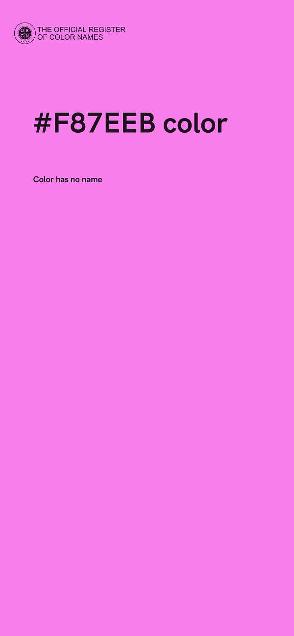 #F87EEB color image