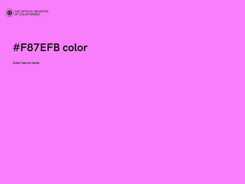 #F87EFB color image