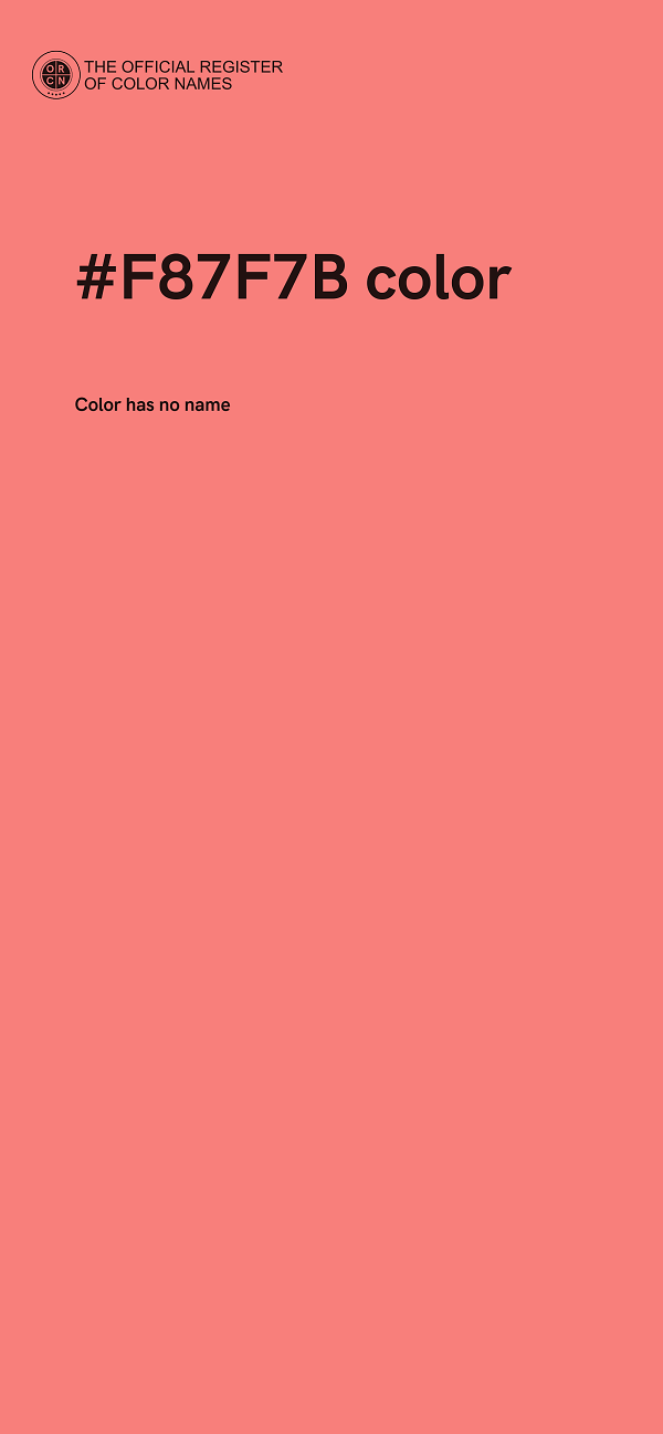 #F87F7B color image