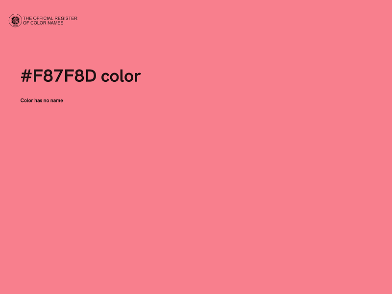 #F87F8D color image