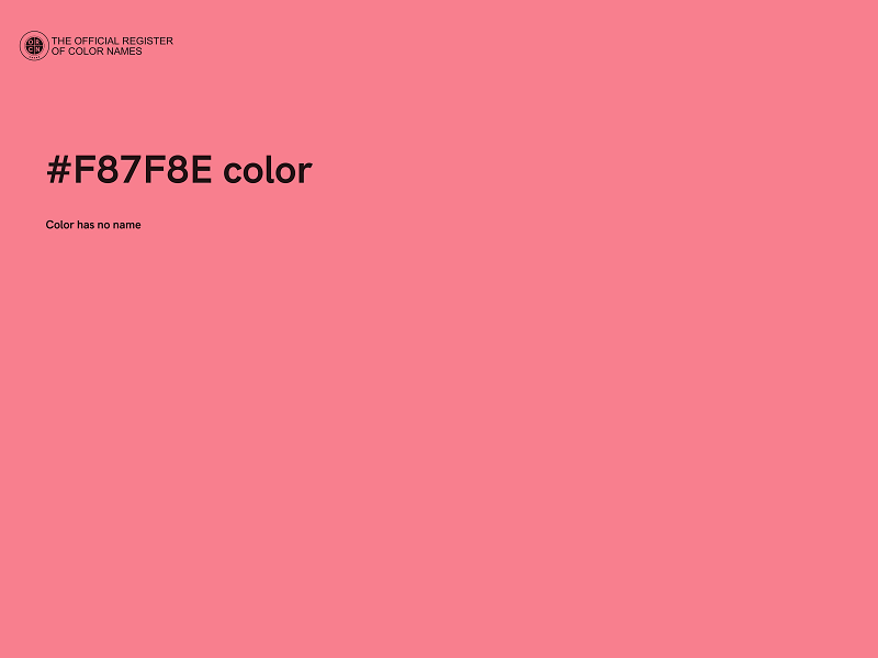 #F87F8E color image