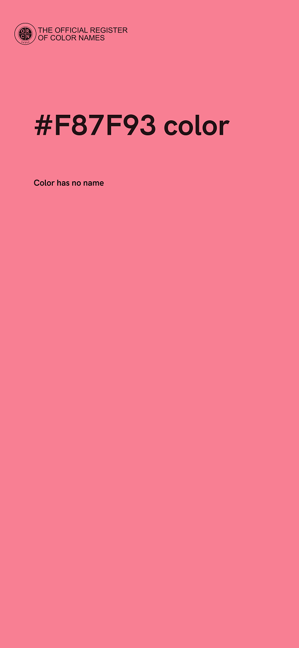 #F87F93 color image