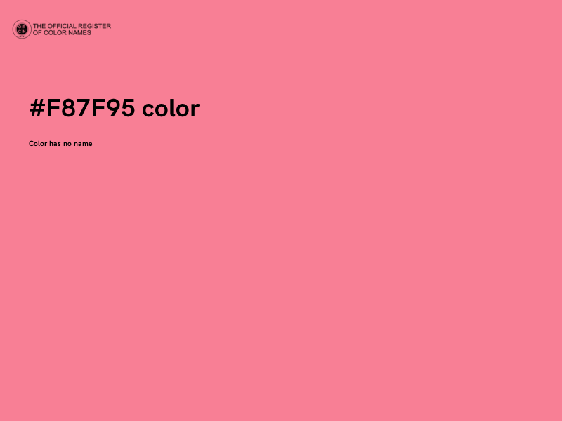 #F87F95 color image