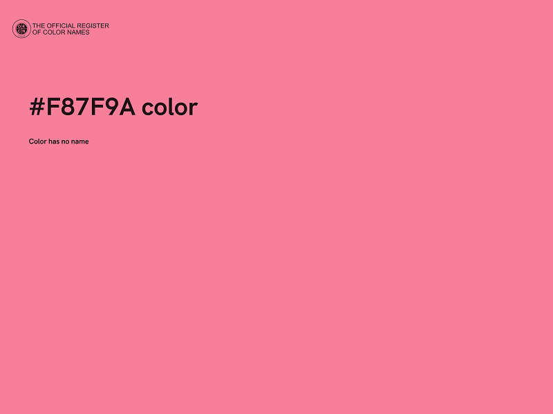 #F87F9A color image