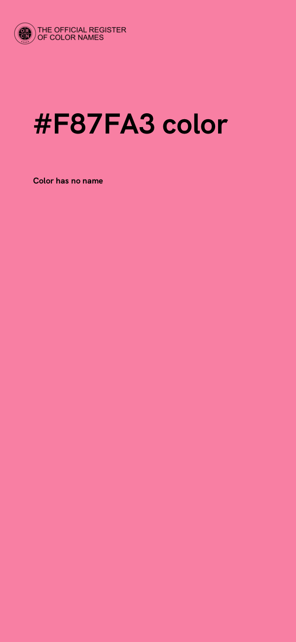 #F87FA3 color image