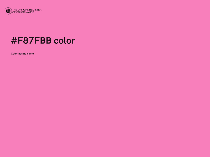 #F87FBB color image