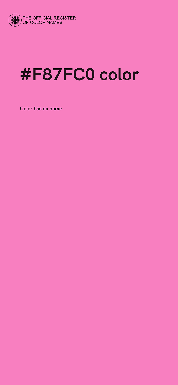 #F87FC0 color image