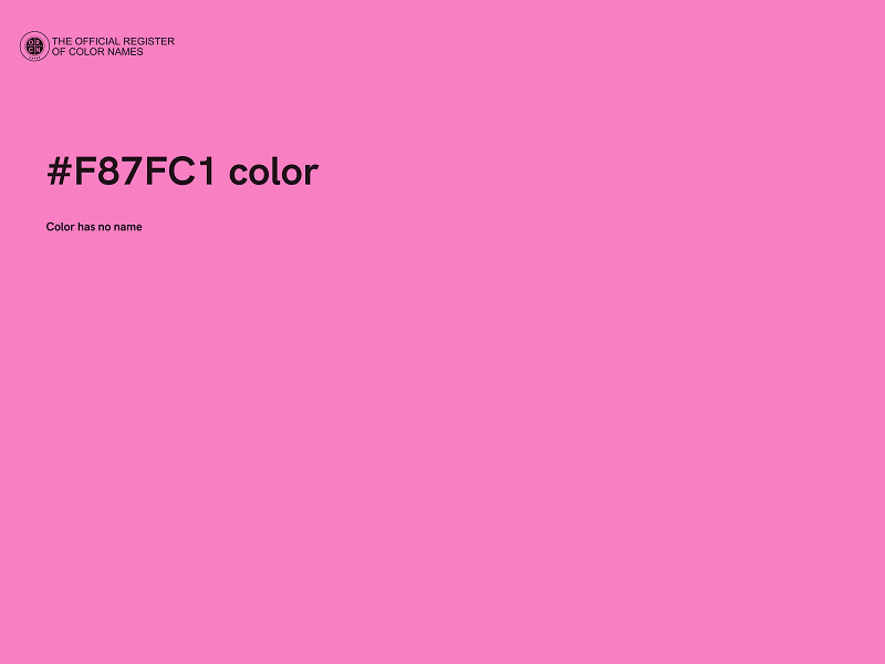 #F87FC1 color image