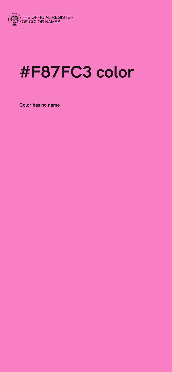 #F87FC3 color image