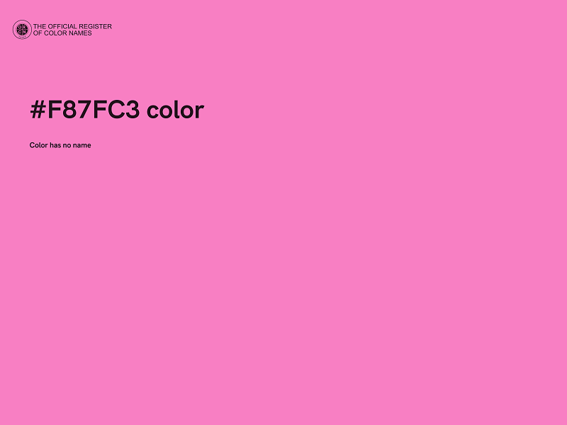 #F87FC3 color image