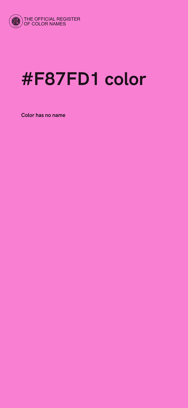 #F87FD1 color image