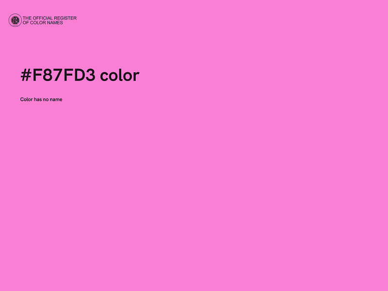#F87FD3 color image