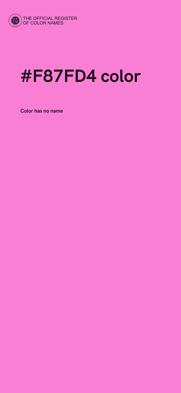 #F87FD4 color image