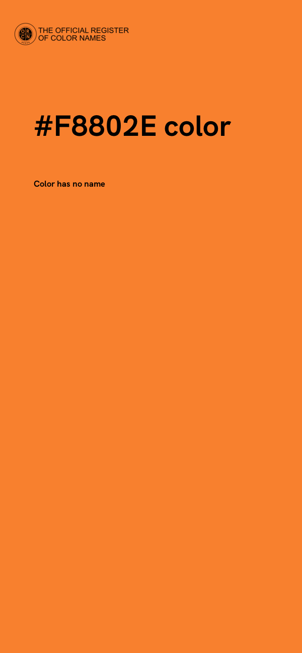 #F8802E color image