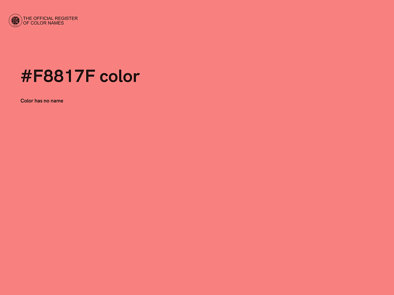 #F8817F color image