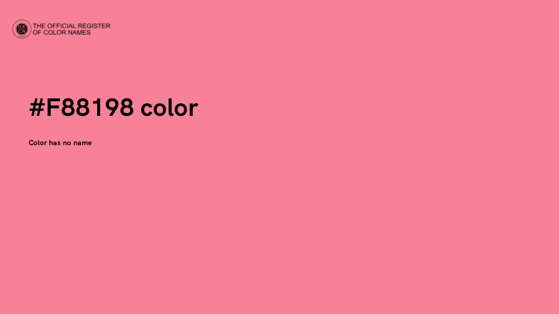 #F88198 color image