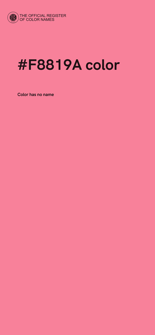 #F8819A color image