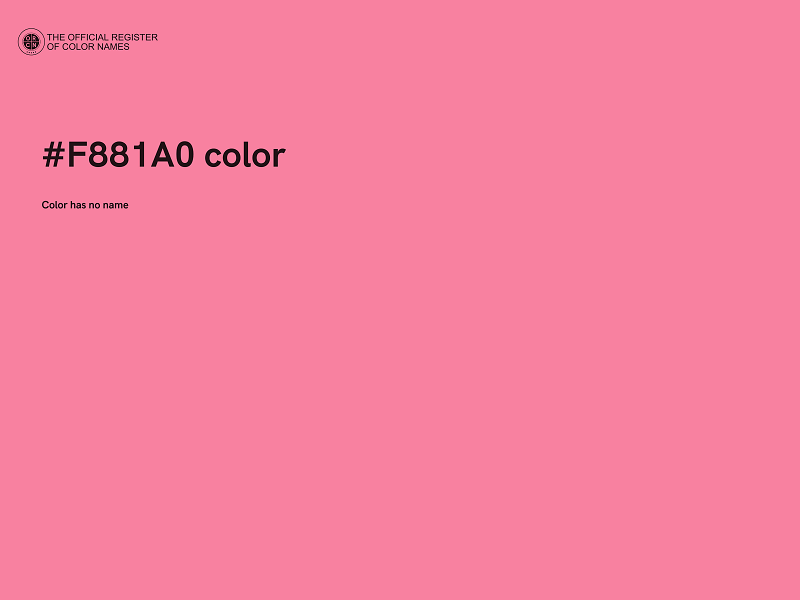 #F881A0 color image