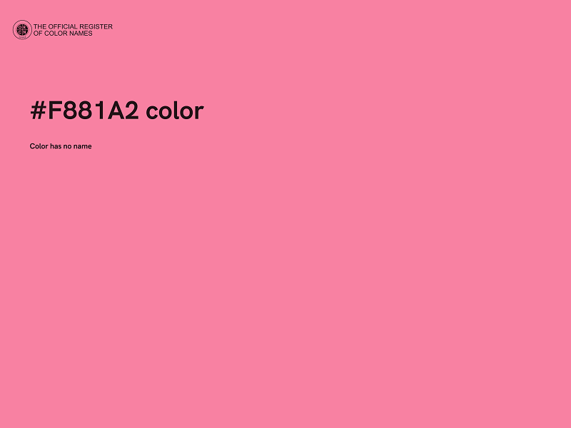 #F881A2 color image